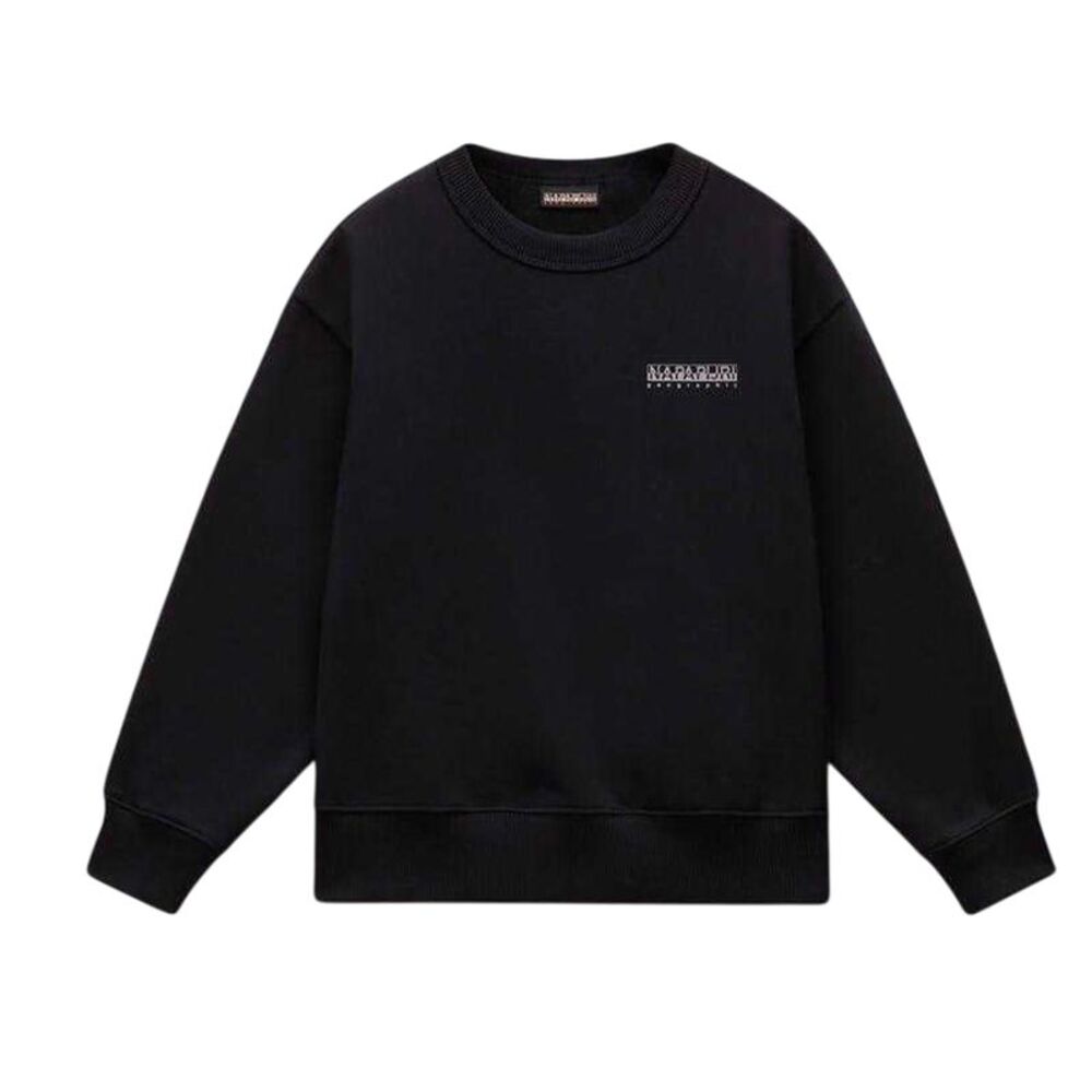 Napapijri Childrens/Kids Back Print Regular Sweatshirt / Black Beauty